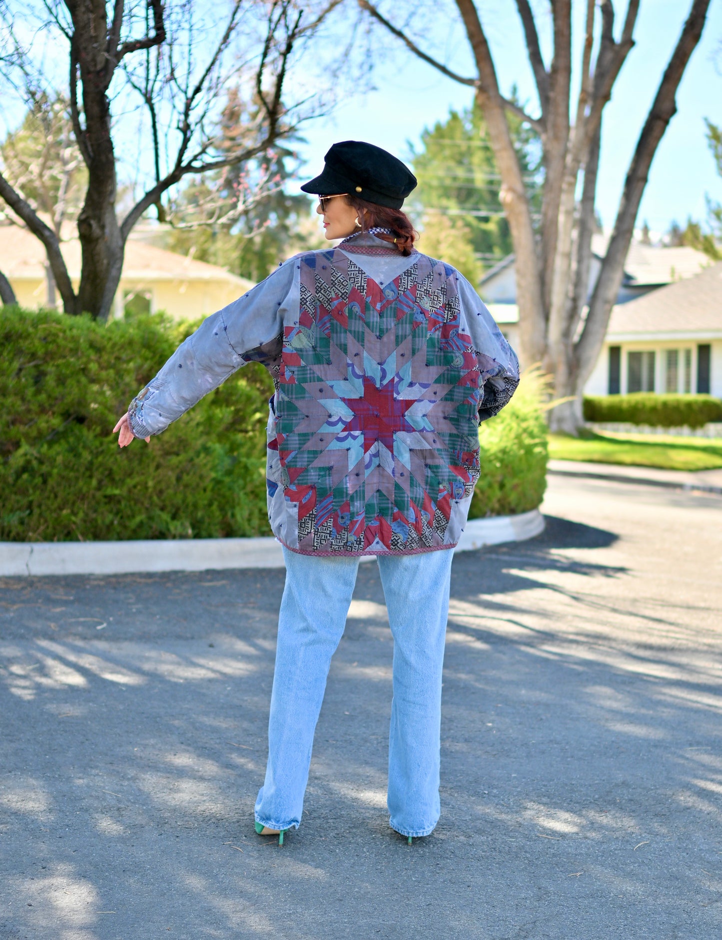 Upcycled quilted jacket