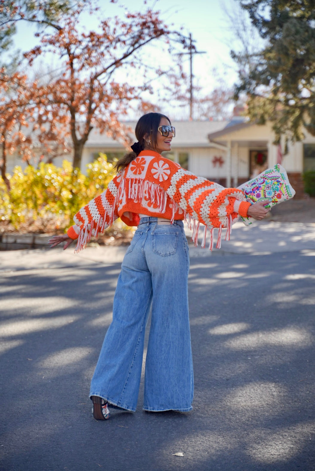 The fringed Daisy cardigan