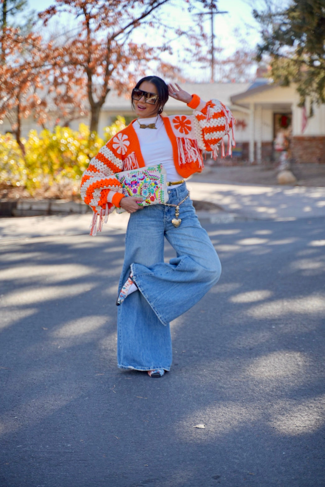 The fringed Daisy cardigan
