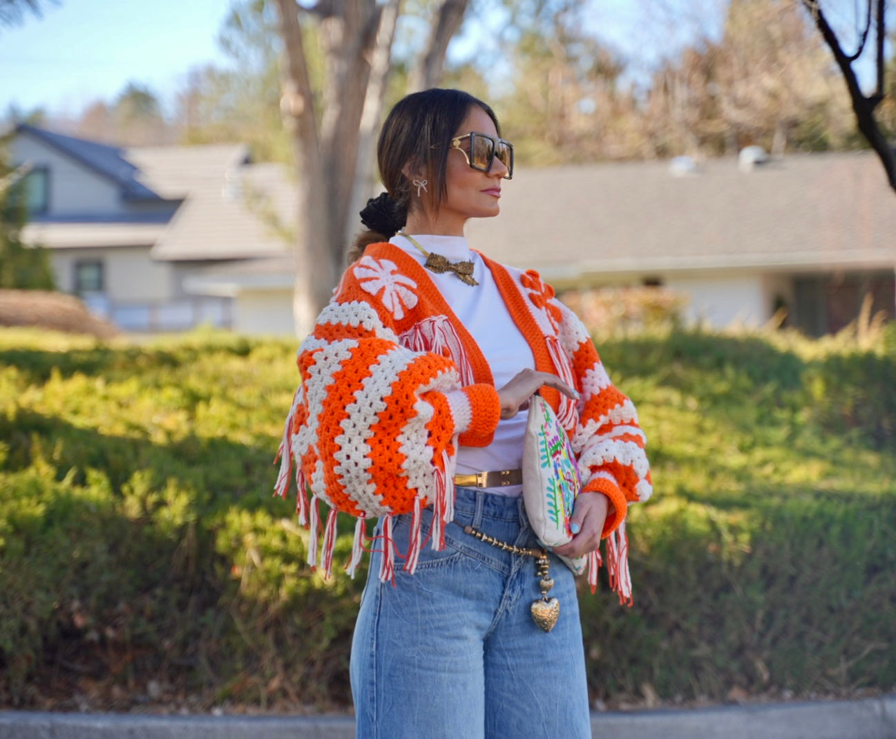 The fringed Daisy cardigan