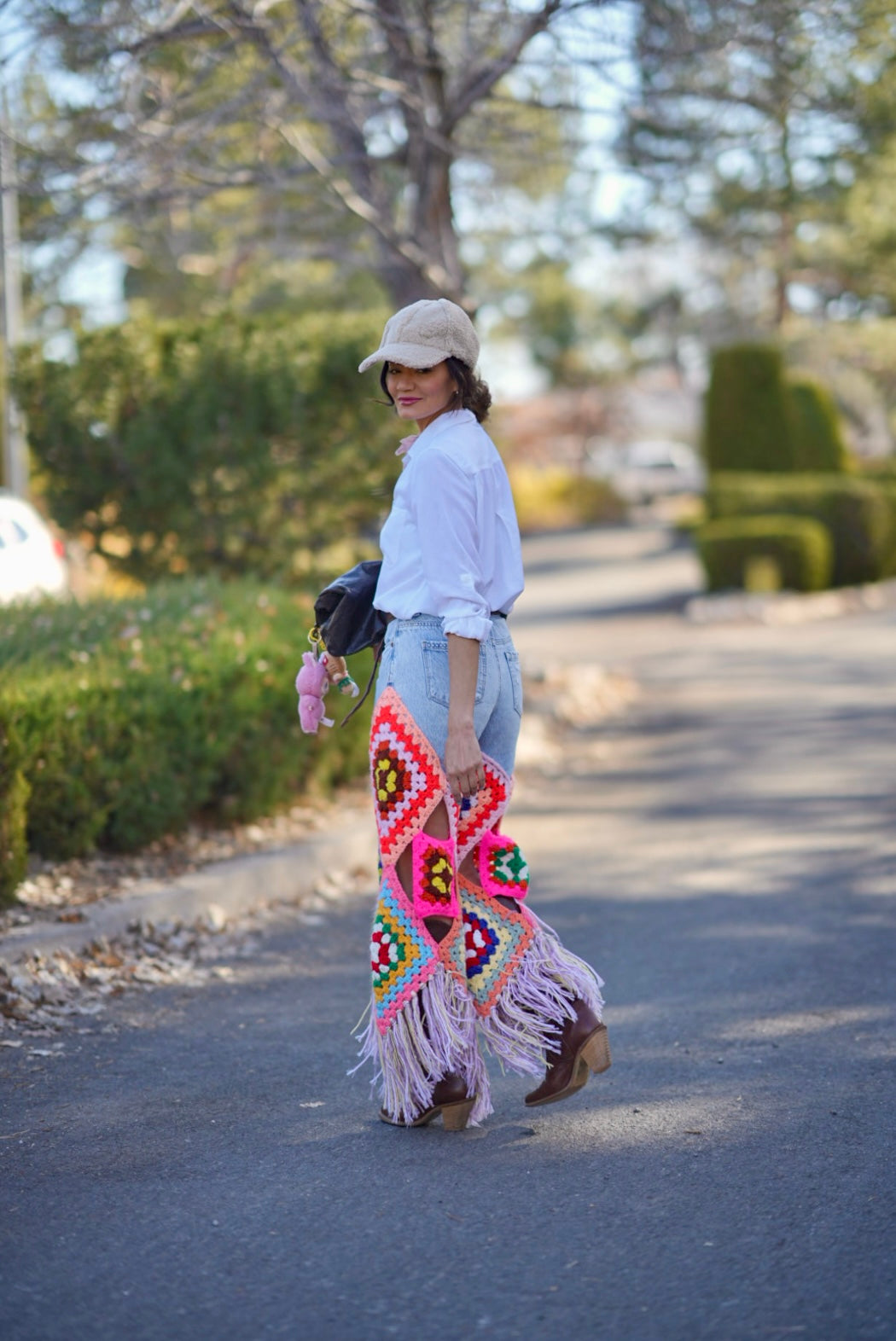 Size request. The granny fringe jeans