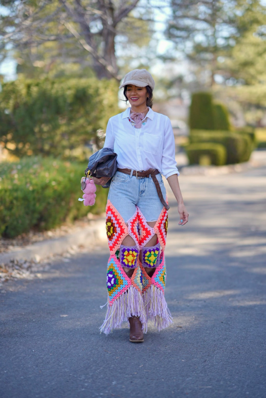 Size request. The granny fringe jeans