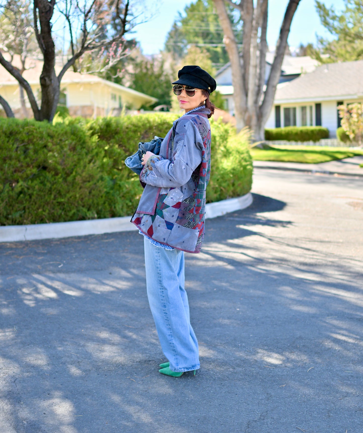 Upcycled quilted jacket