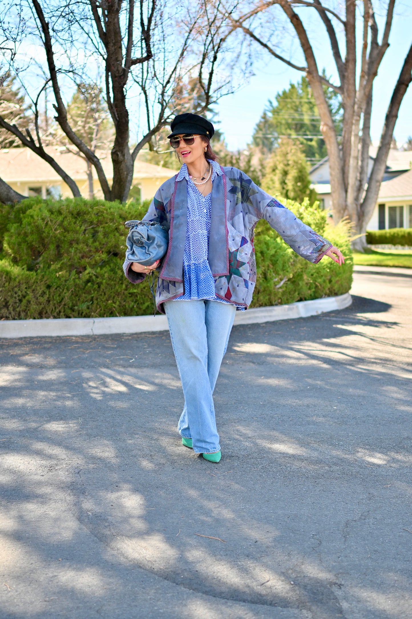 Upcycled quilted jacket