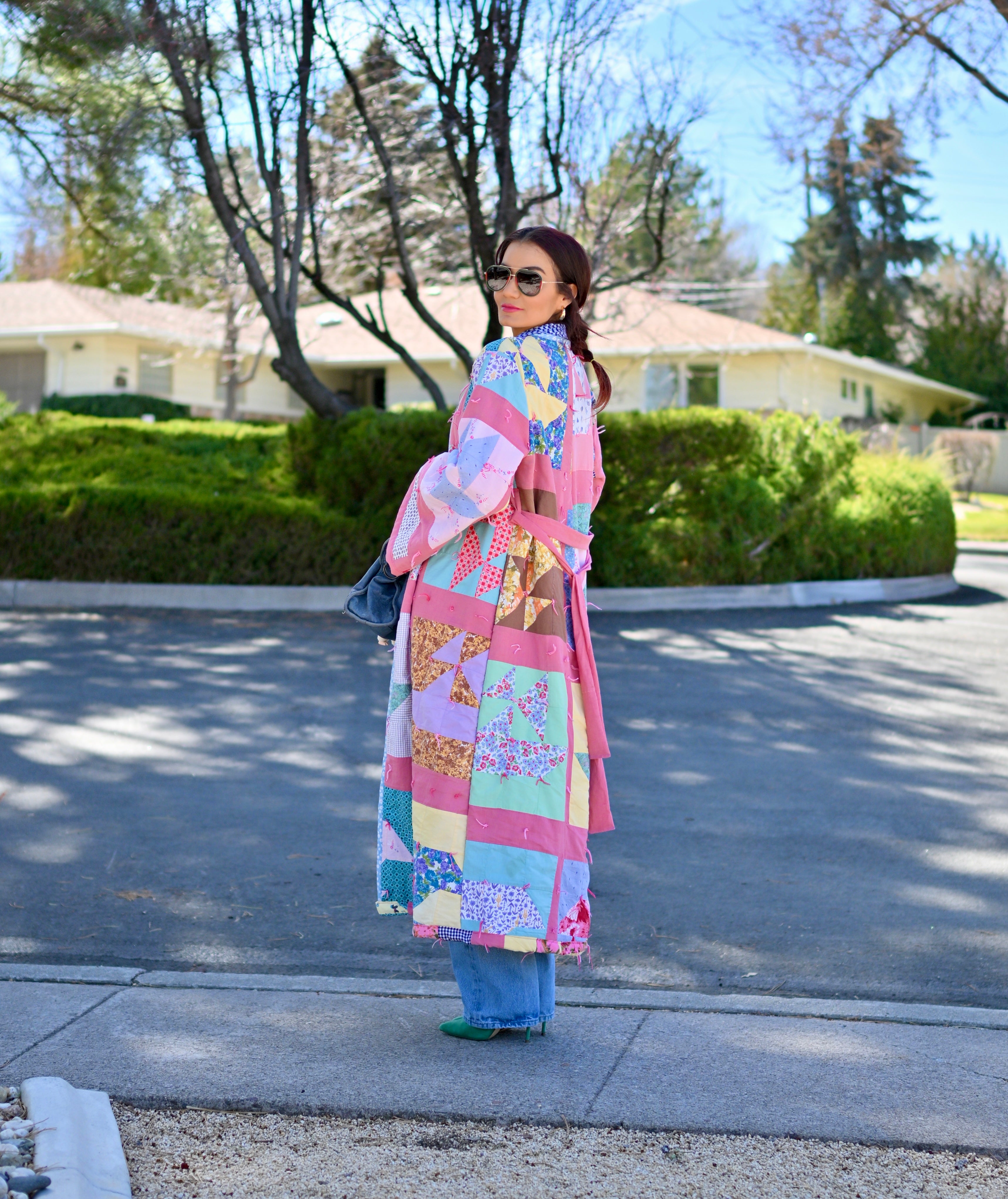 Handmade made quilted long coat – CinthyQ