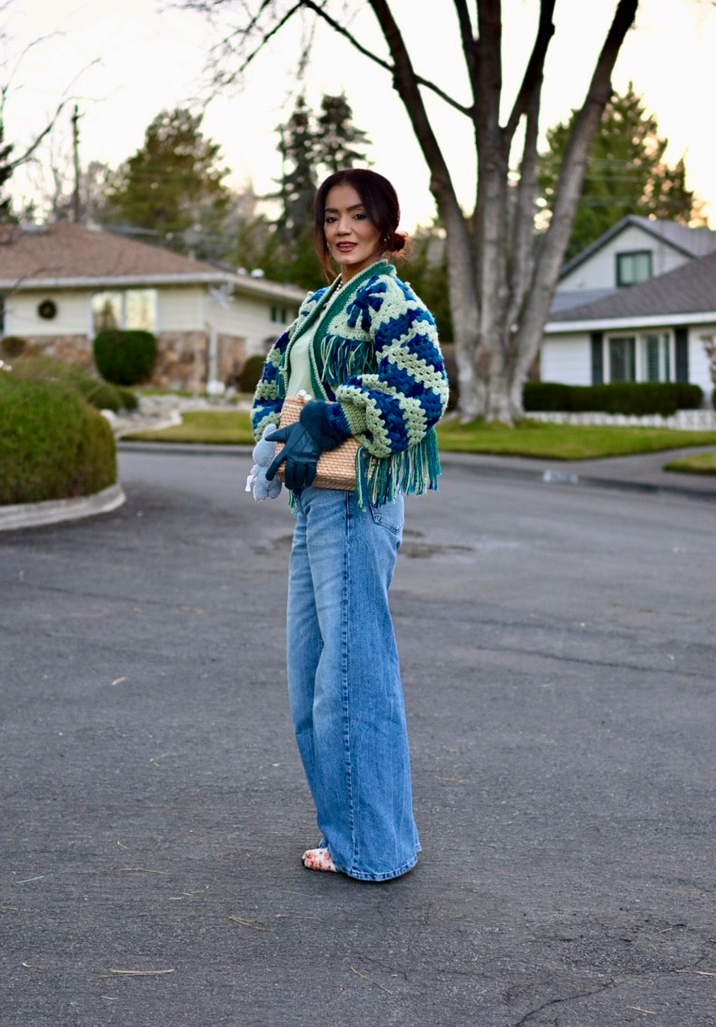 The fringed Daisy cardigan (color request)