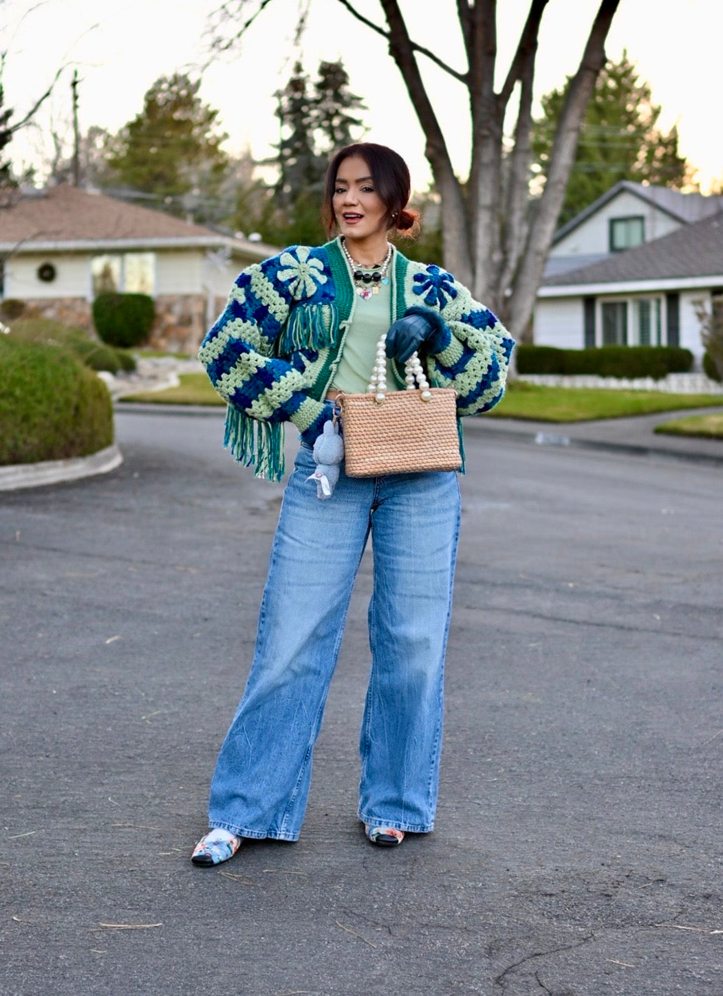 The fringed Daisy cardigan (color request)