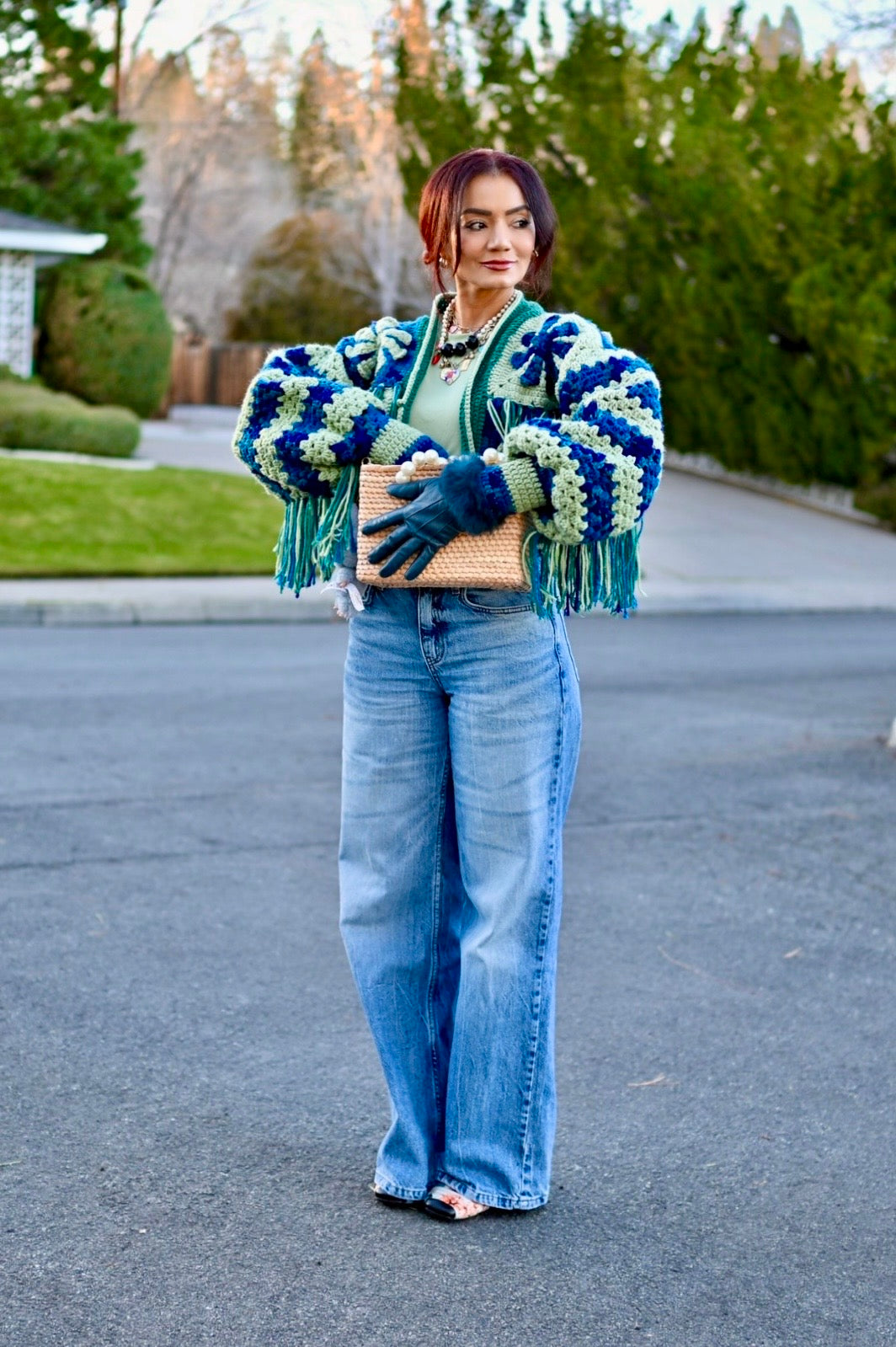 The fringed Daisy cardigan (color request)